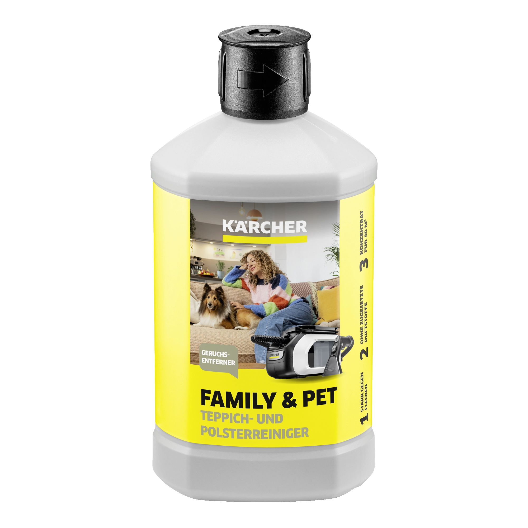 Środek czyszczący Karcher Family & Pet RM 521 (6.296-255.0) Środek do czyszczenia dywanów i tapicerki 1L