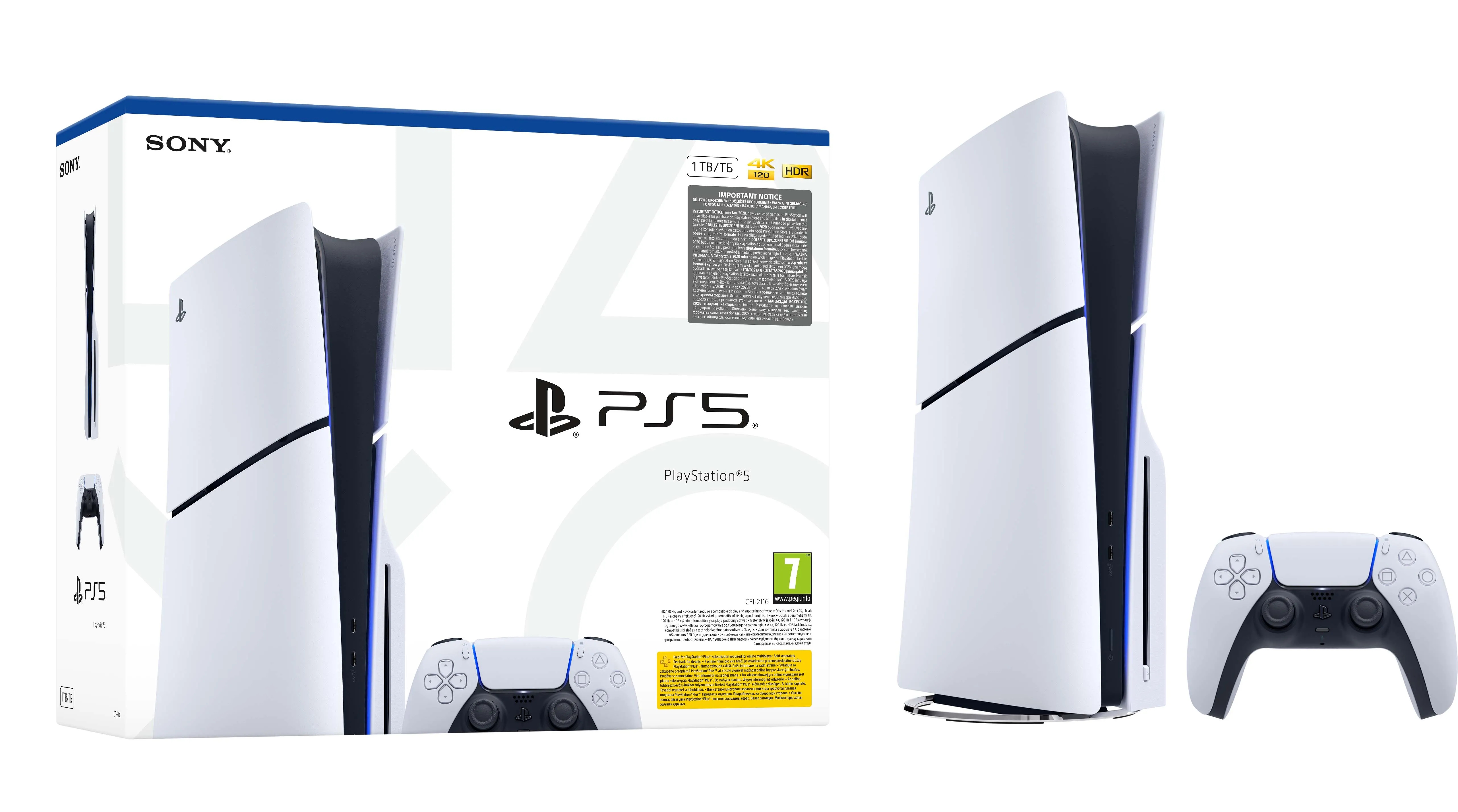 Konsola Sony PlayStation 5 Slim E Chassis (PS5) 1TB z napędem