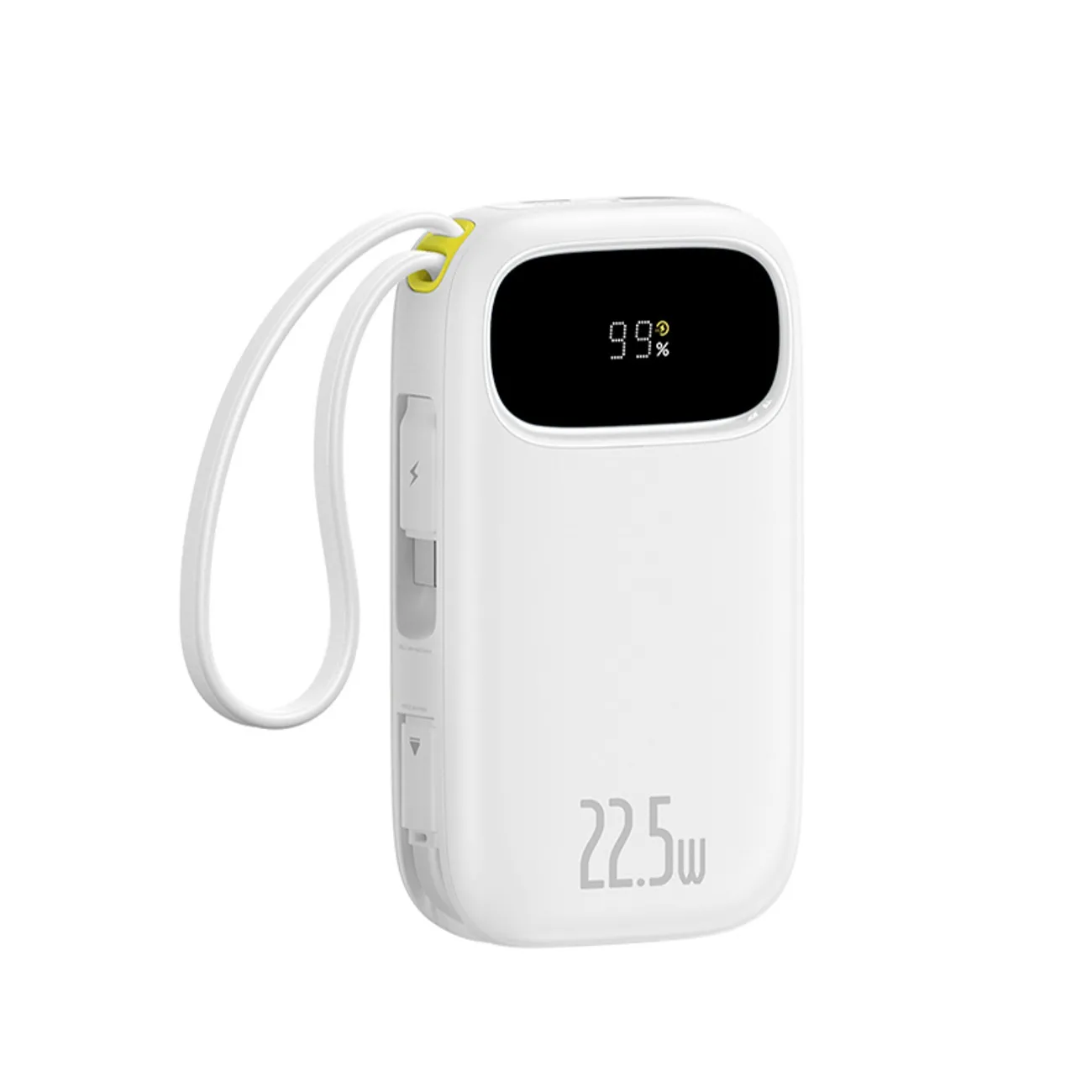 Powerbank Baseus EnerFill FC31 QPow3 10000mAh 22,5W z dwoma wbudowanymi kablami Biały