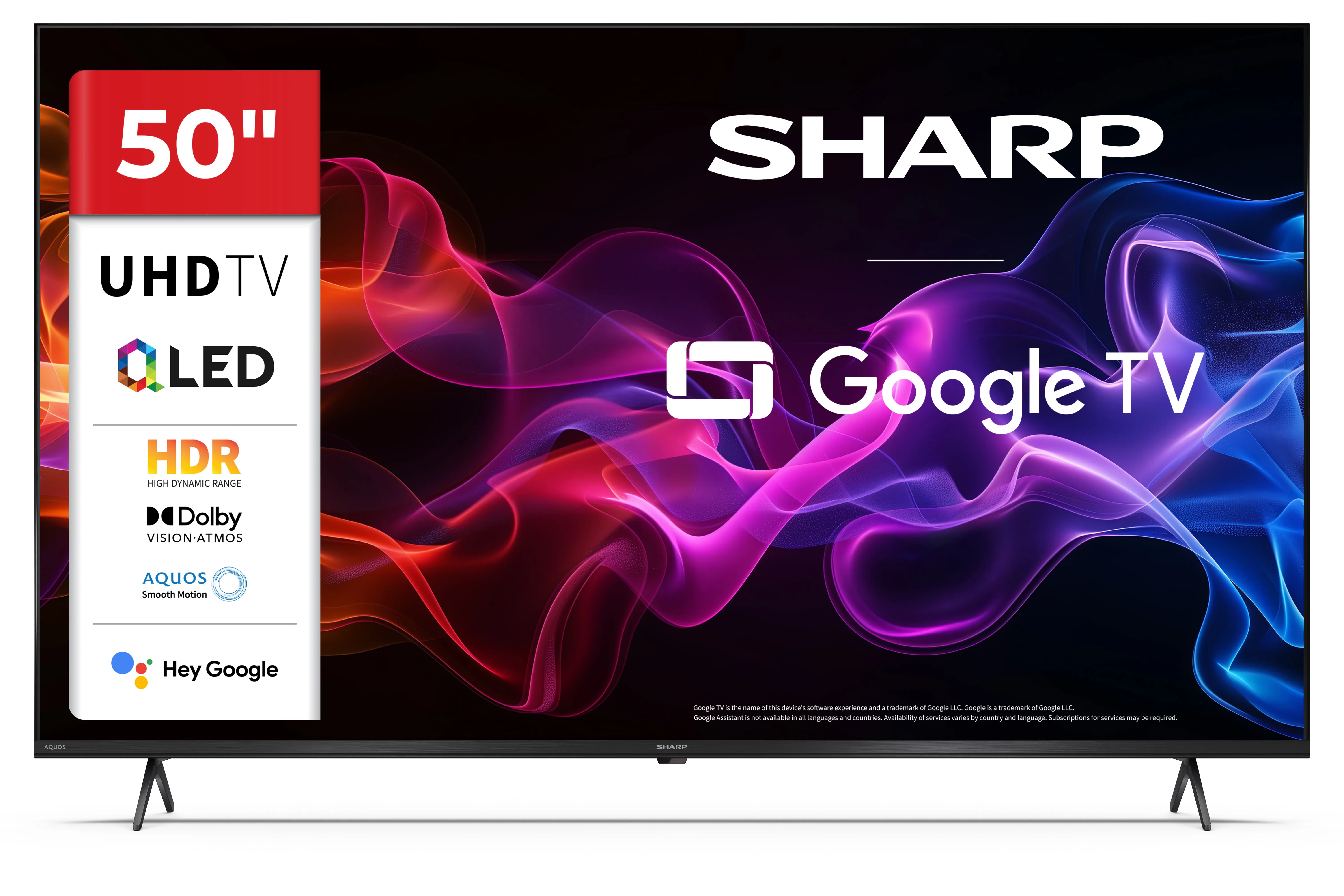 Telewizor Sharp 50HP5765E 50" QLED 4K Google TV Dolby Vision Dolby Atmos HDMI 2.1 DVB-T2