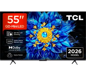 Telewizor TCL 55P8L 55" QD-Mini LED 4K 144Hz Google TV Funkcje AI Dolby Vision Dolby Atmos HDMI 2.1 DVB-T2