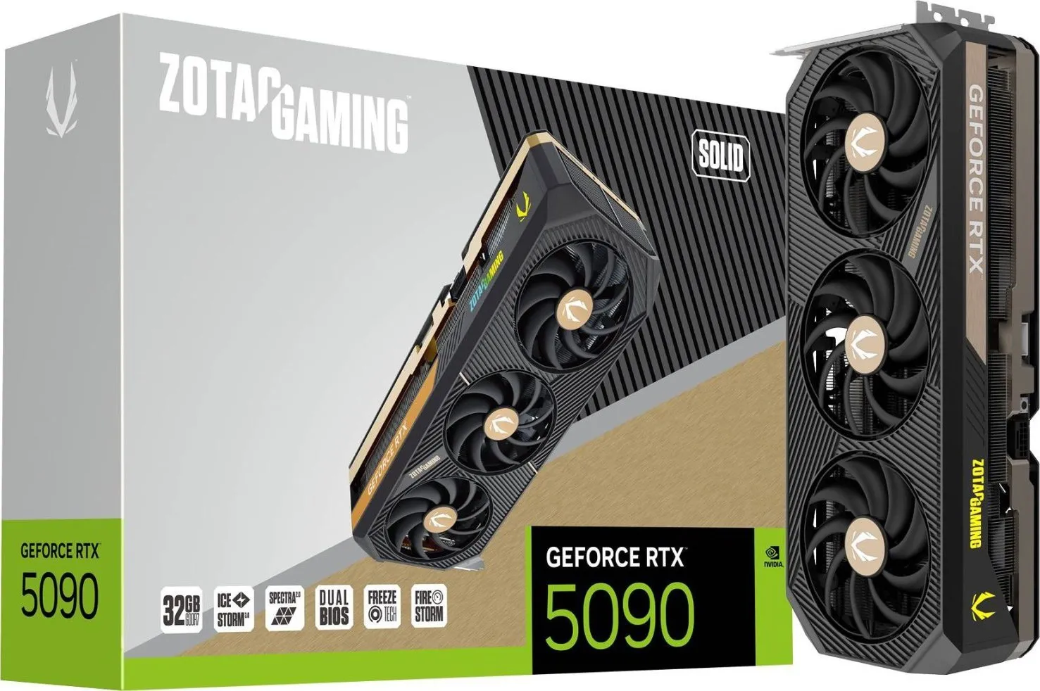 Karta graficzna Zotac GAMING GeForce RTX 5090 SOLID 32GB GDDR7 512bit DLSS 4