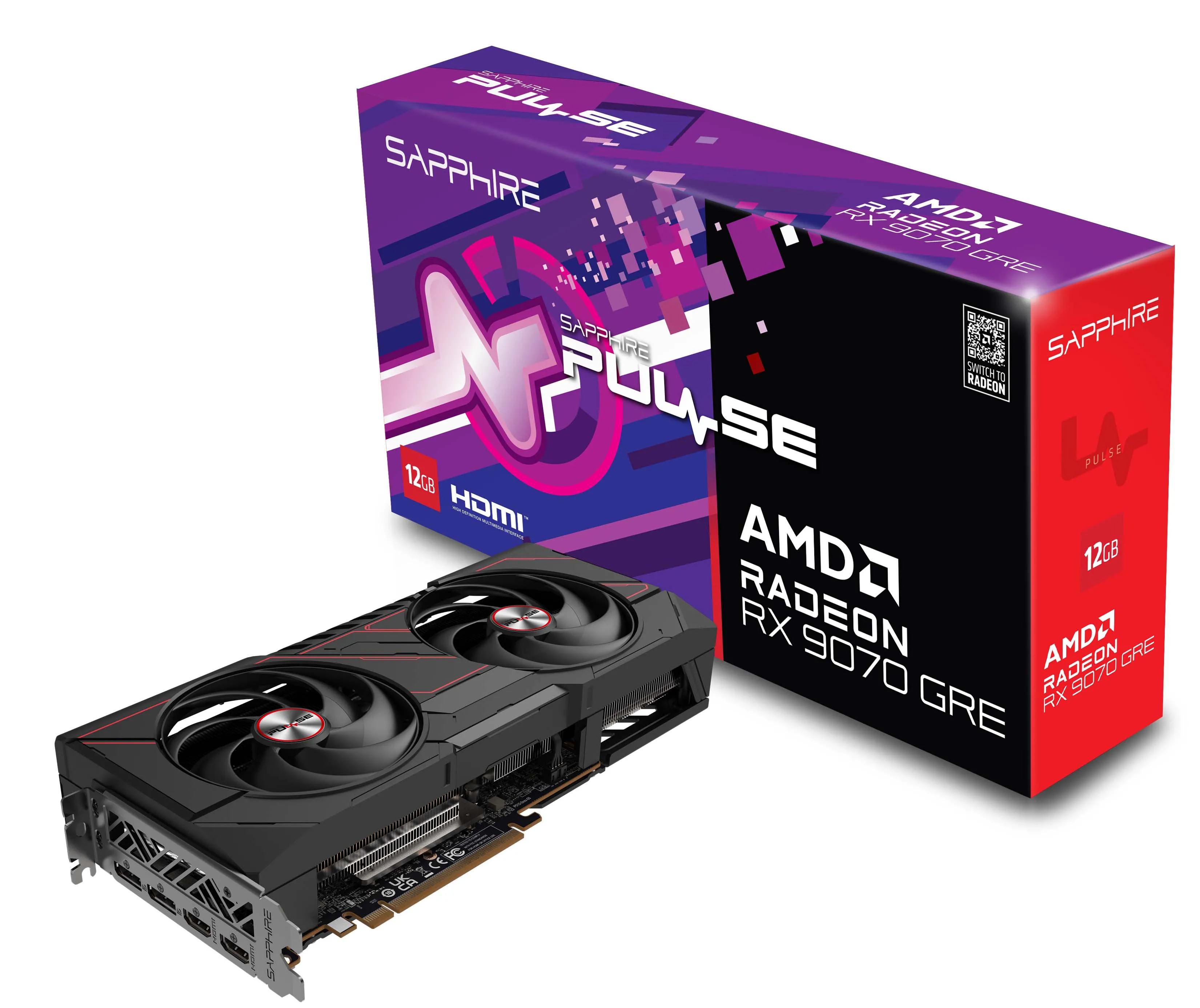 Karta graficzna Sapphire Pulse Radeon RX 9070 GRE 12GB GDDR6 192bit FSR