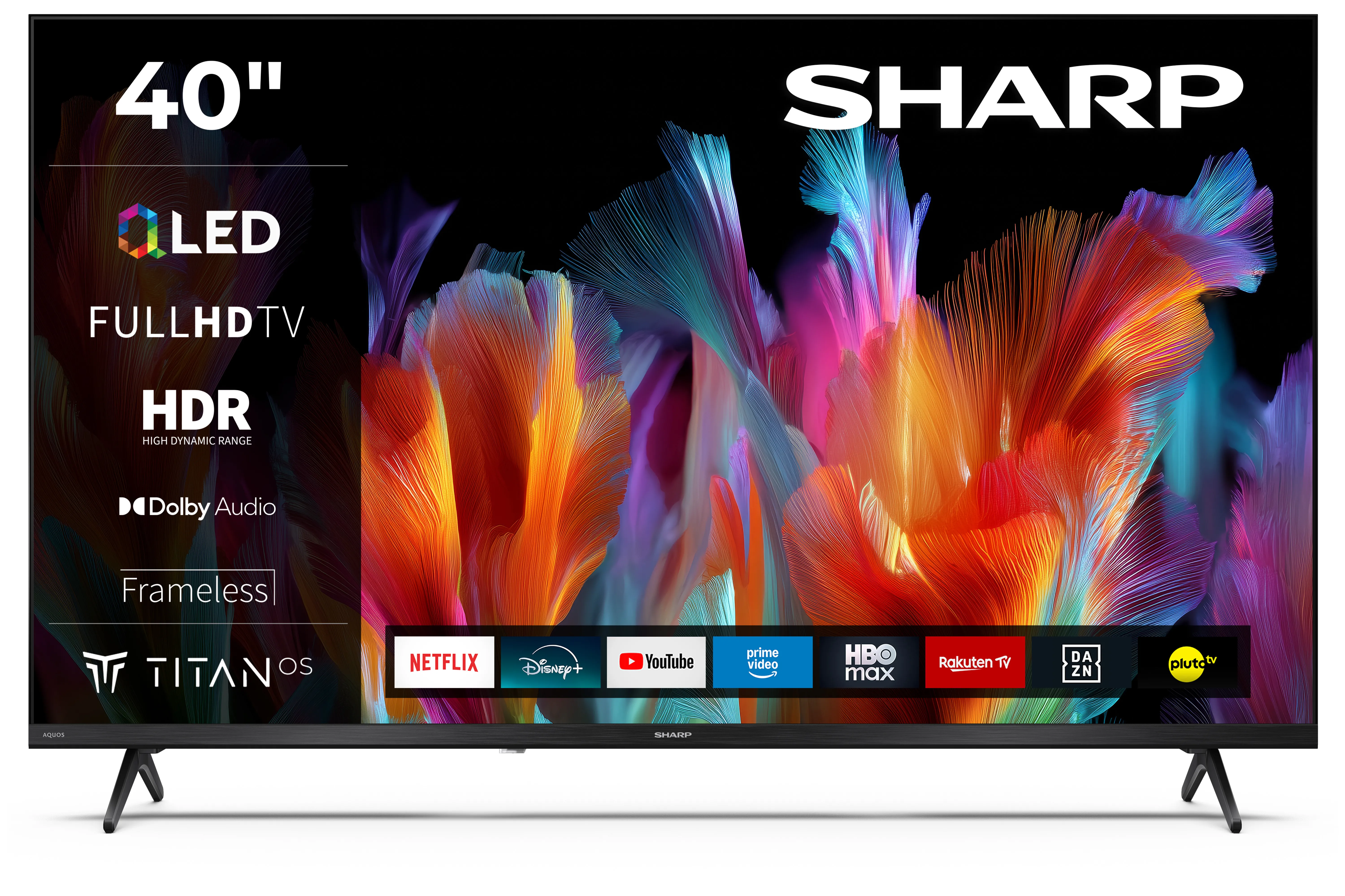 Telewizor Sharp 40JF3755E 40" QLED Full HD Smart TV TitanOS DVB-T2