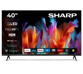 Telewizor Sharp 40JF3755E 40" QLED Full HD Smart TV TitanOS DVB-T2
