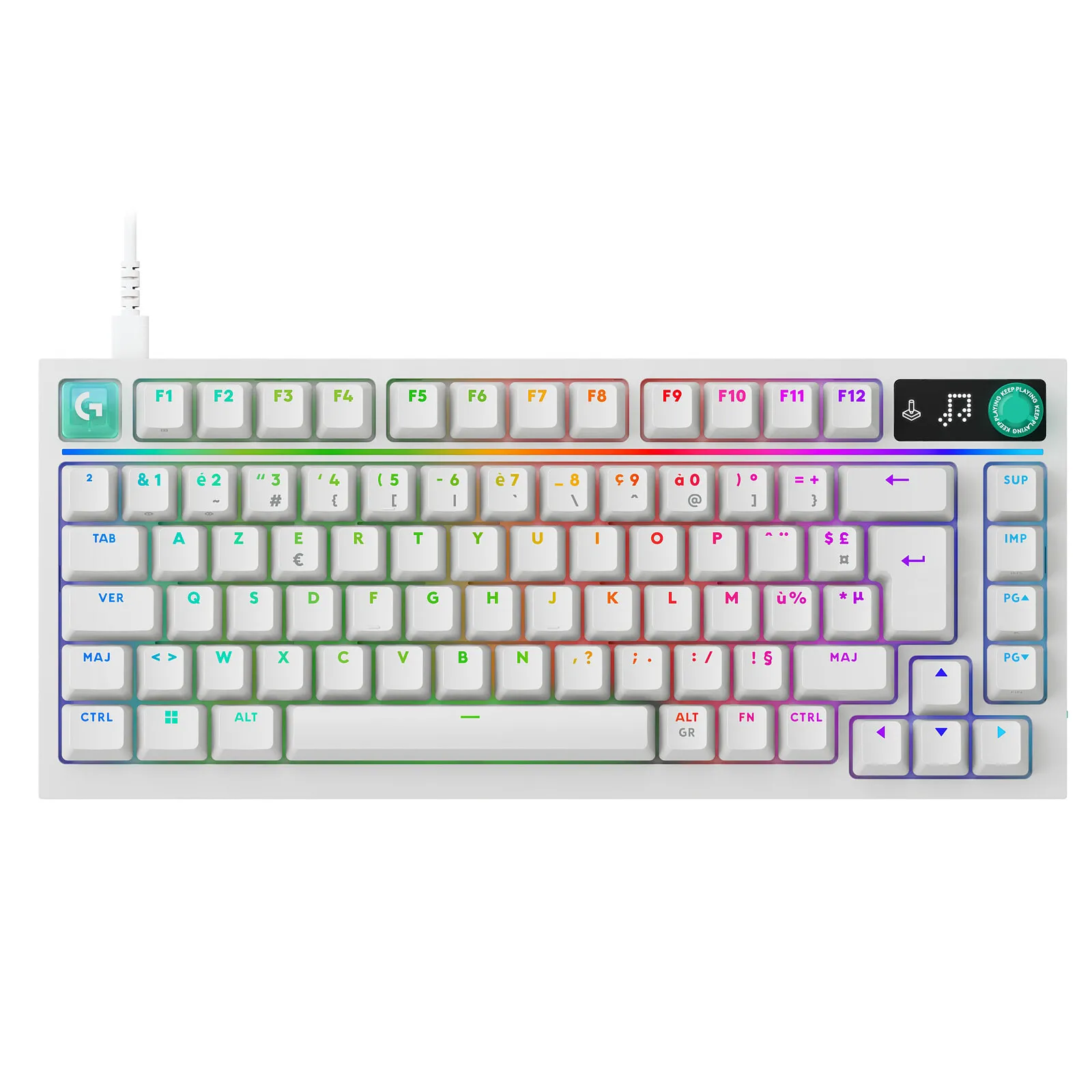 Klawiatura mechaniczna Logitech G316 X 75 Biały