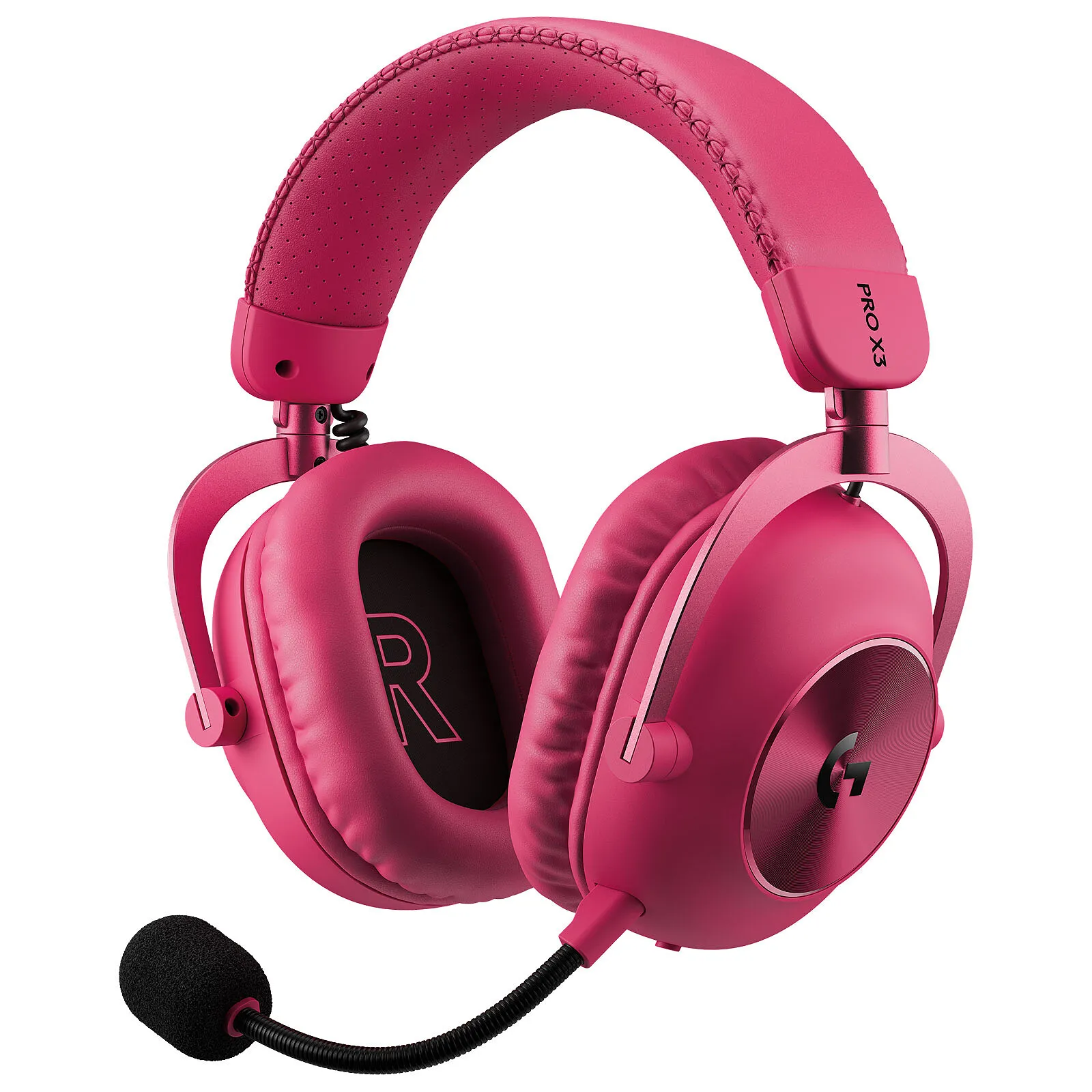 Słuchawki bezprzewodowe z mikrofonem Logitech G Pro X3 Lightspeed Nauszne Magenta