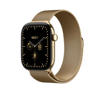 Smartwatch Apple Watch Series 12 GPS + Cellular Koperta z tytanu złoty 42mm bransoletka mediolańska