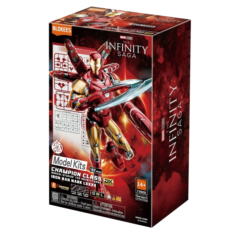 Model do składania Blokees Marvel Infinity Saga - Champion Class 01 Iron Man MK85 EX