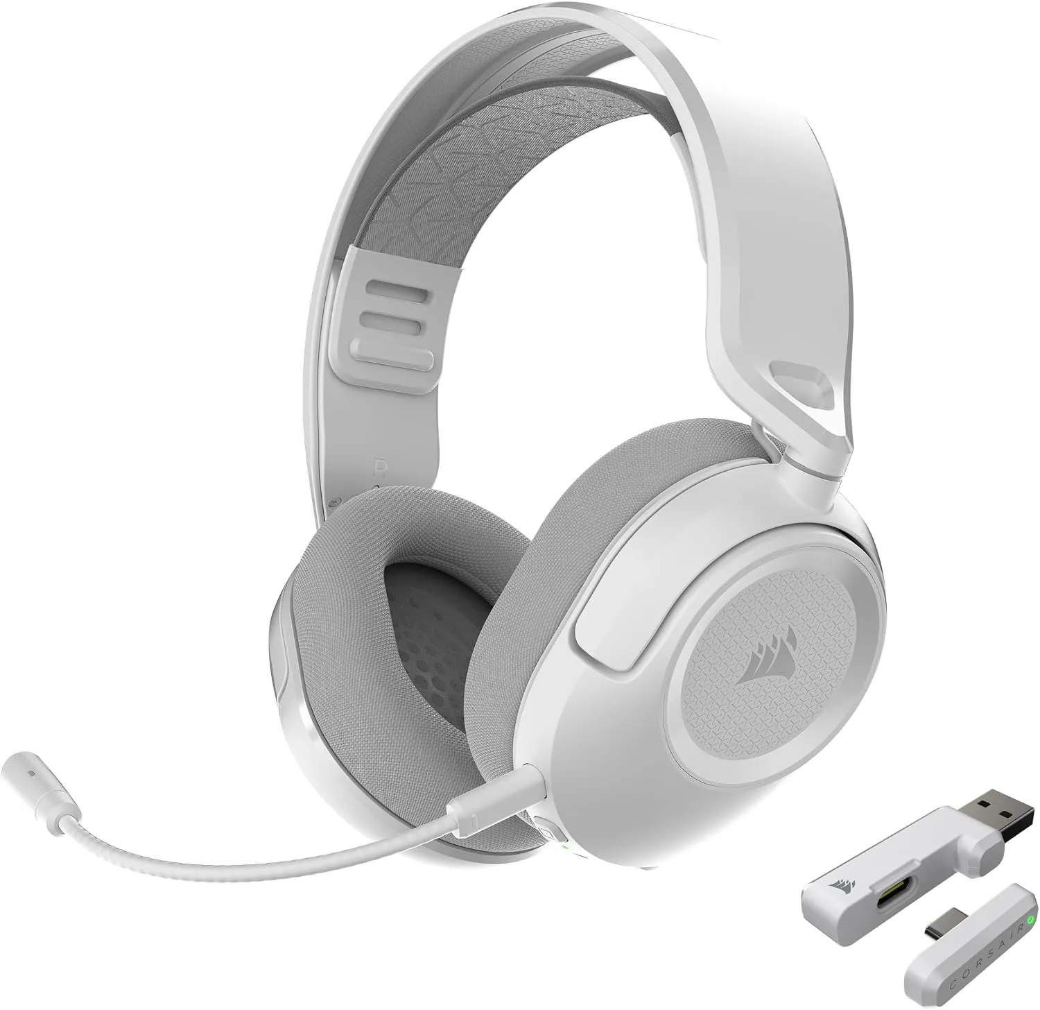 Słuchawki przewodowe z mikrofonem Corsair HS35 V3 Wireless PlayStation White CA-9011411-WW Nauszne Biały