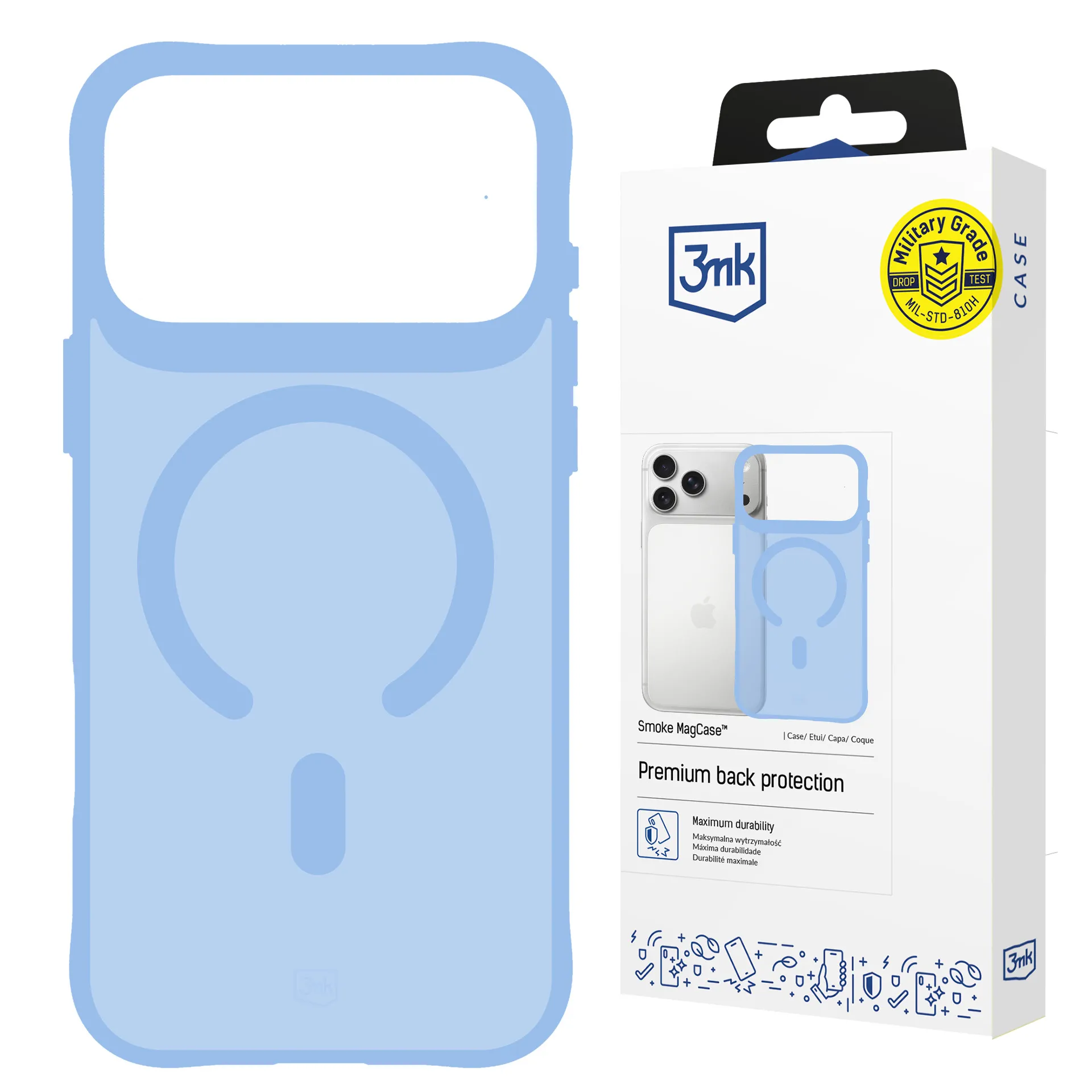 Etui 3mk Smoke MagCase do iPhone 18 Pro Max/ 17 Pro Max Niebieski