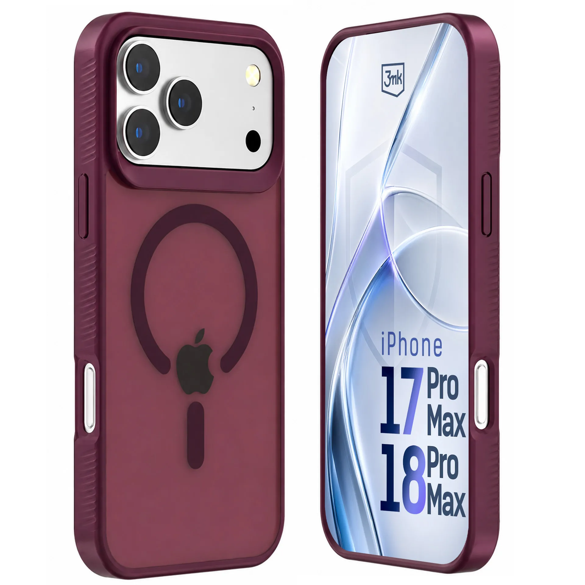 Etui 3mk Hardy Hazy MagCase do iPhone 18 Pro Max / 17 Pro Max Bordowy