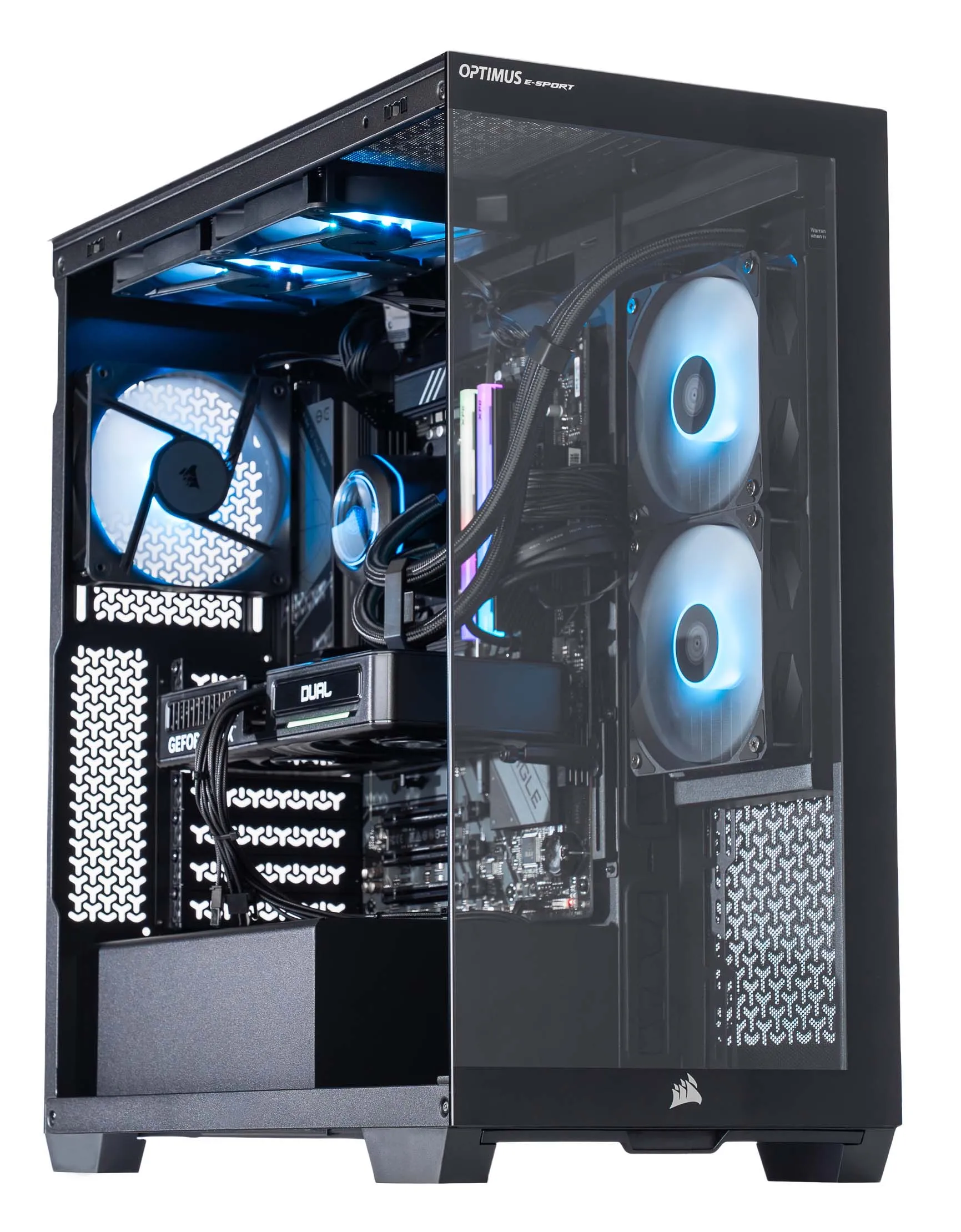 Komputer gamingowy Optimus E-Sport GB650T-CM1 R7 7800X3D 16GB RAM 1TB Dysk SSD RTX5060Ti Win11