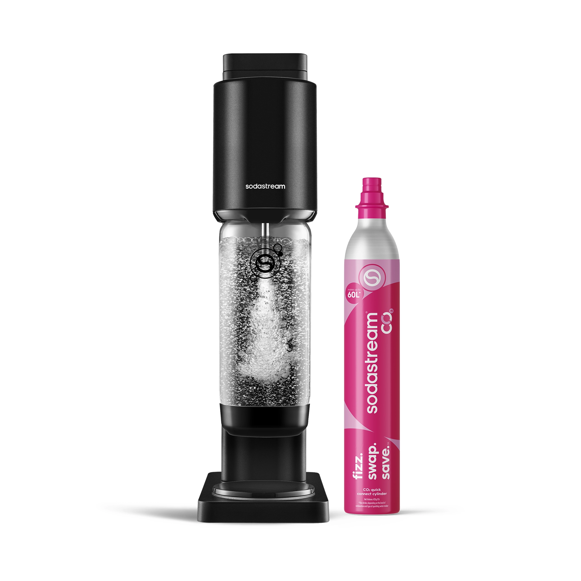 Saturator Sodastream Fresh Czarny + Nabój z gazem CO2