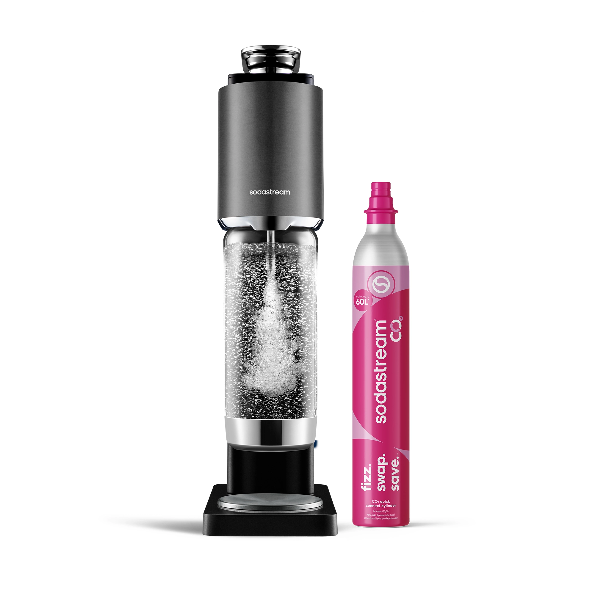 Saturator Sodastream Fresh Plus Czarny + Nabój z gazem CO2