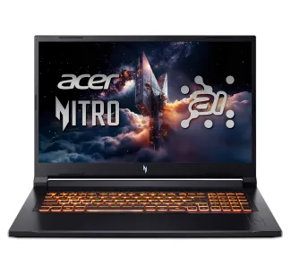 Laptop gamingowy Acer Nitro V 17 AI ANV17-41 17,3" 144Hz Ryzen 5 240 16GB RAM 512GB Dysk SSD RTX5060 DLSS4 Win11 Czarny Funkcje AI