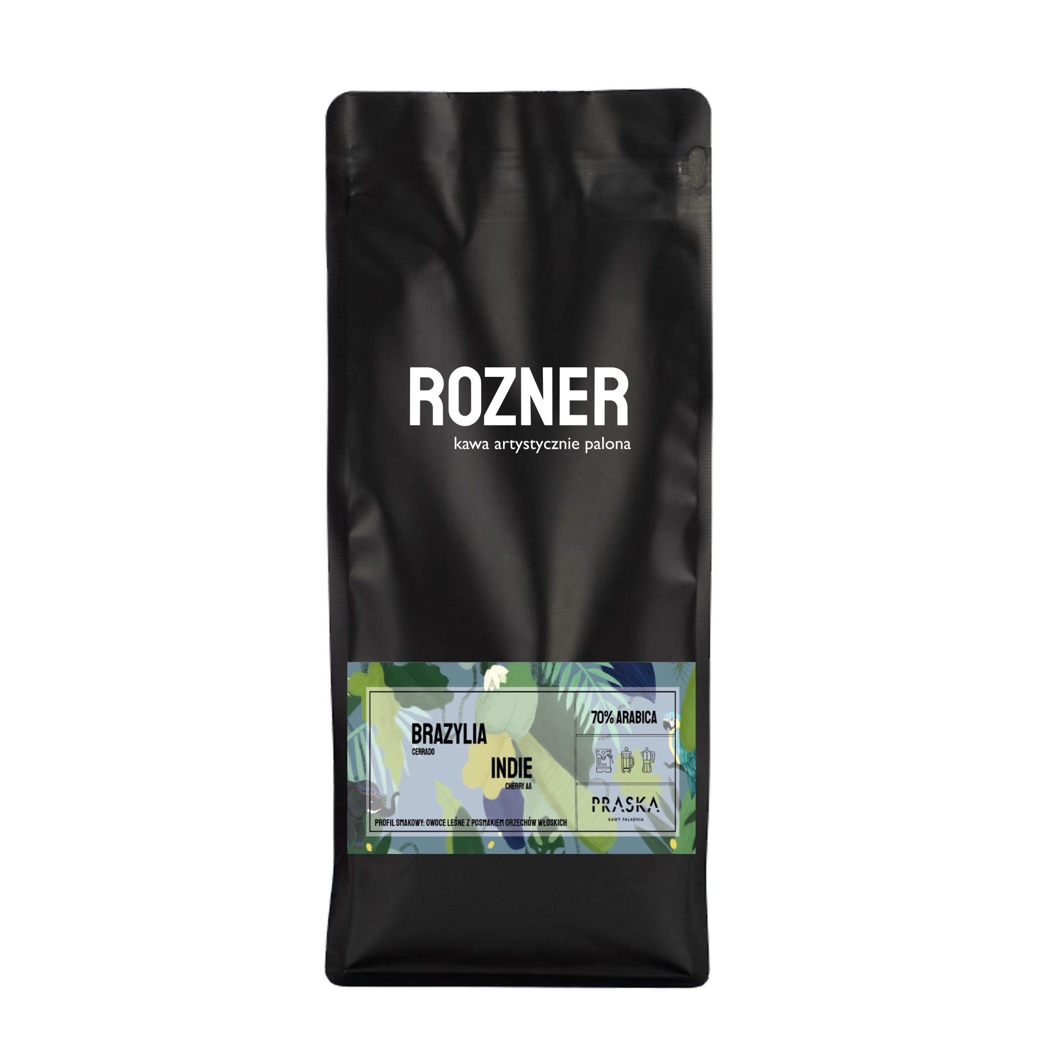 Kawa ziarnista Rozner Brazylia Indie 1kg