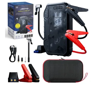 Powerbank 3mk Motio HyperBoost Pro 3000A 4w1 Jump Starter 12000mAh 65W Czarny