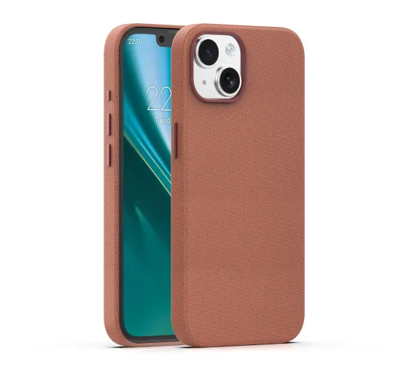 Obudowa do iPhone 13 brązowa Etteri idealnie dopasowana klasyczna
