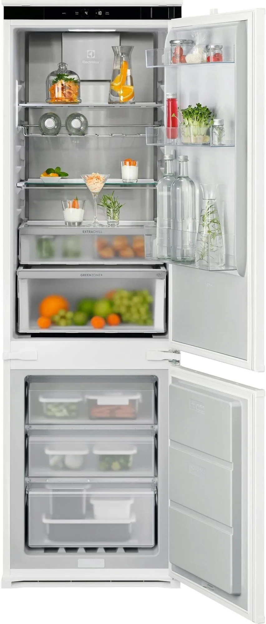 Lodówka Electrolux 800 E8CMNGC18S Pełny No Frost 177,2cm Funkcje AI Szuflada z kontrolą wilgotności
