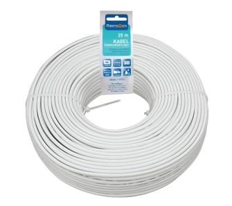 Kabel koncentryczny Reinston ESAT005 25m Biały