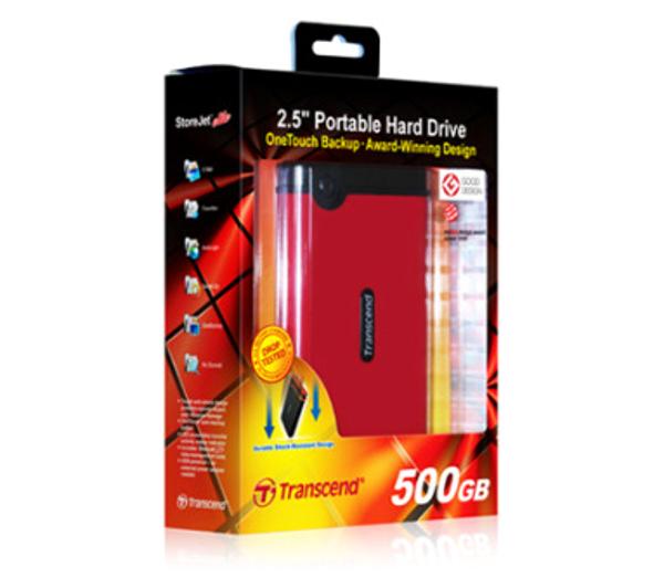 Dysk Transcend StoreJet 25 Mobile 500GB Red