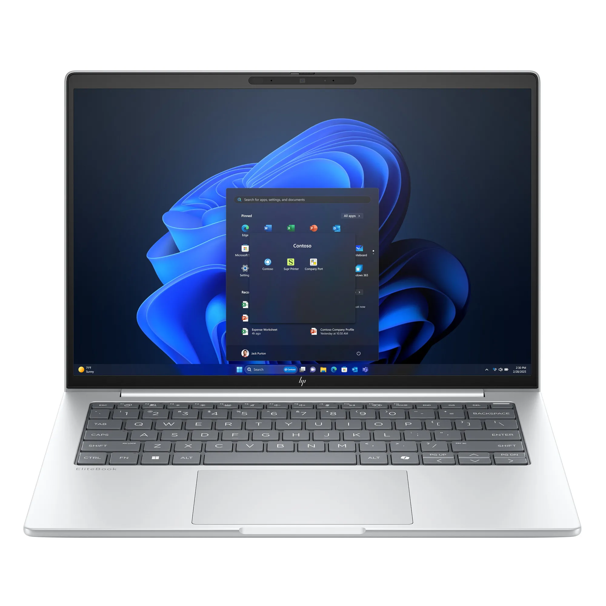 Laptop biznesowy HP EliteBook 8 G1i 14" Ultra 7 255U 16GB RAM 512GB Dysk SSD Win11 Pro Srebrny Funkcje AI