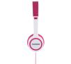 Słuchawki przewodowe Thomson HED1105P - nauszne - różowy