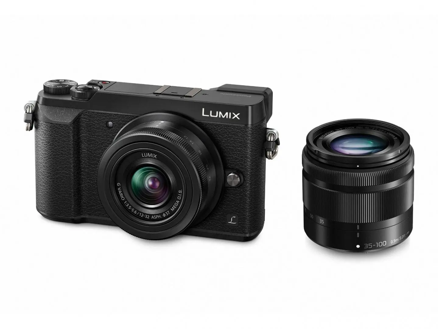 Aparat Panasonic Lumix DMC-GX80 + 12-32mm + 35-100mm Czarny