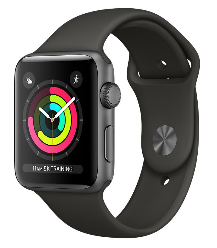 Smartwatch Apple Watch 3 42mm szary (pasek sport)