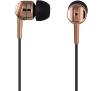 Słuchawki przewodowe Thomson EAR3005 - dokanałowe - mikrofon - czarno-złoty