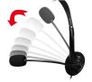 Słuchawki przewodowe z mikrofonem Vakoss SK-201H Nauszne Czarny