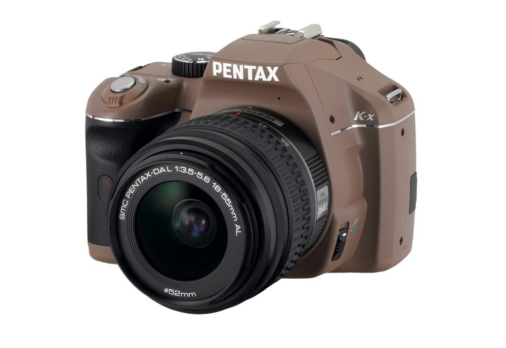 Lustrzanka Pentax K-x + DAL 18-55 mm (czekoladowy)