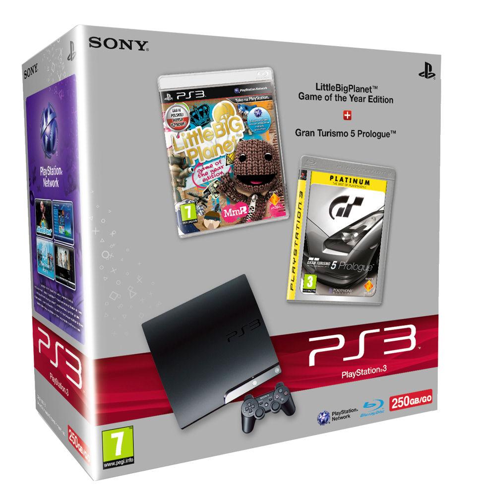 Sony PlayStation 3 Slim + gry