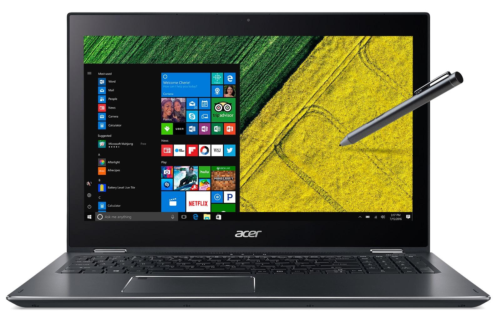 Acer Spin 5 15,6" Intel® Core™ i5-8250U 8GB RAM 256GB Dysk Win10 + pióro