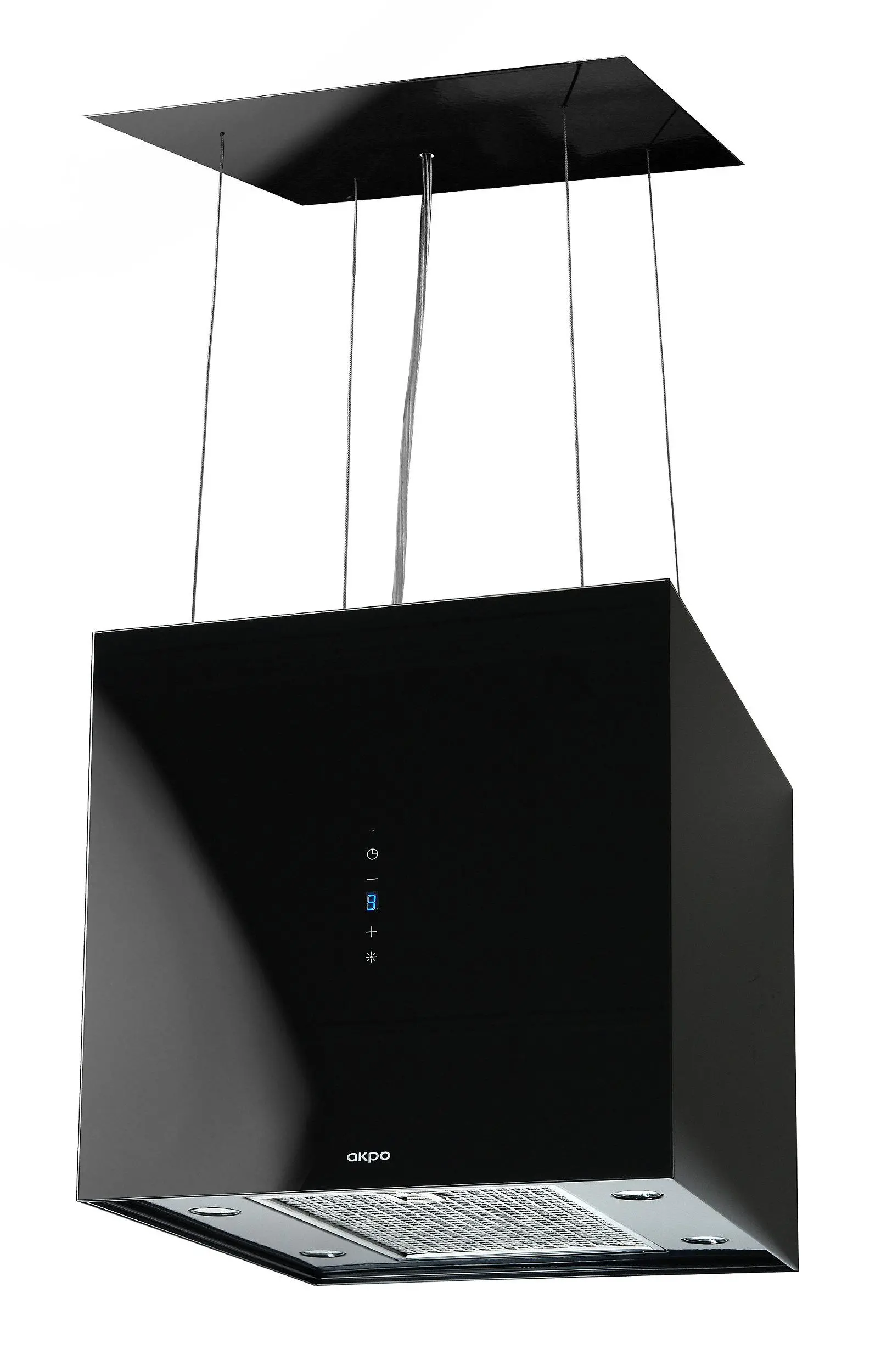 Okap Akpo WK-9 Figur glass Czarny