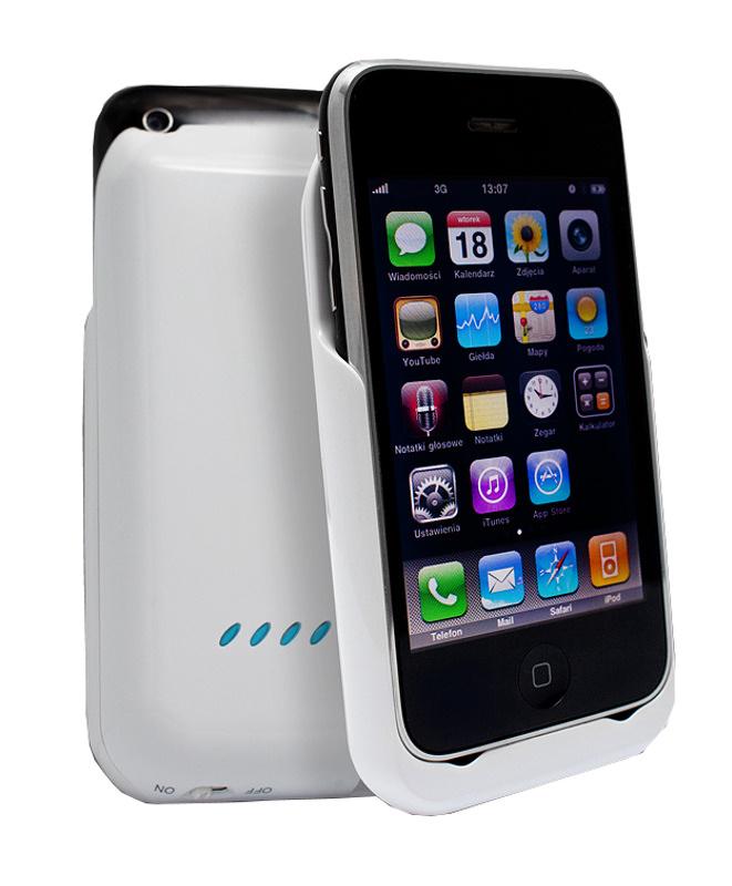 Bateria - pokrowiec Fonmedia W180 - bateria zewnętrzna iPhone (biały)