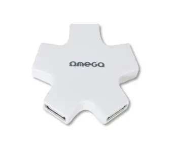 Hub USB Omega OUH24SW Biały