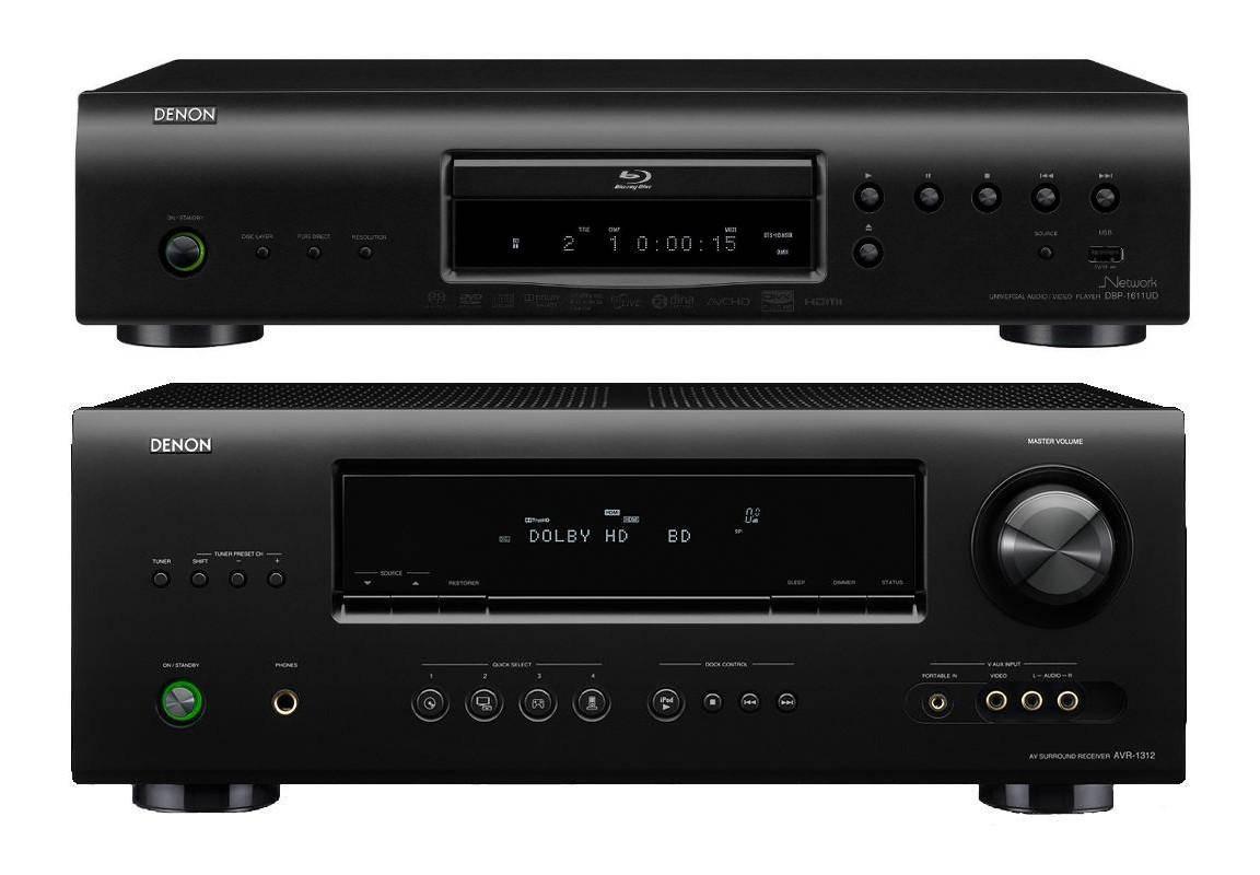 Denon DBP-1611, AVR-1312, Eltax Experience (czarny) w