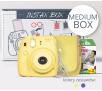 Aparat Fujifilm Instax Mini 8 (żółty) - Medium Box
