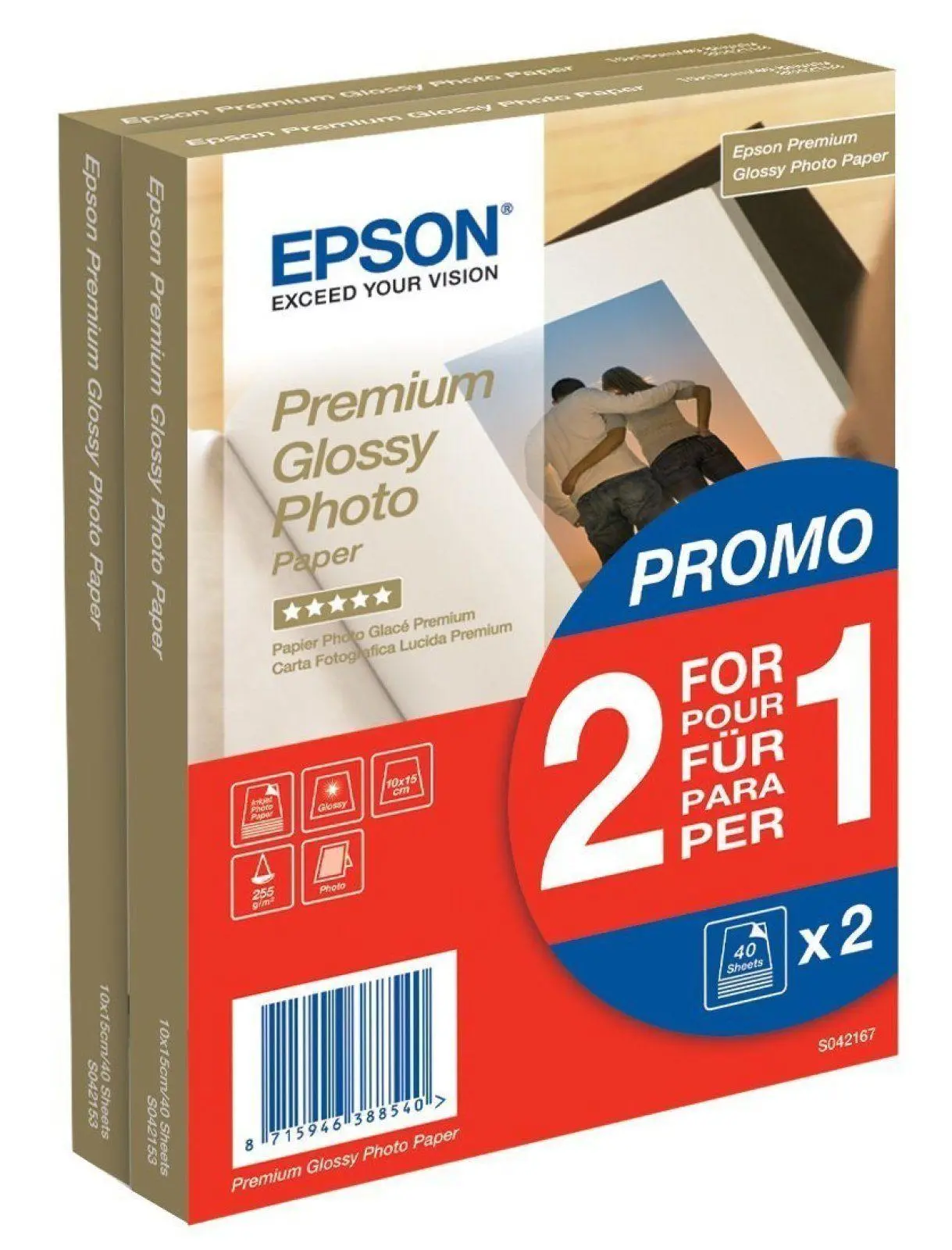 Papier fotograficzny Epson C13S042167 80 Arkuszy