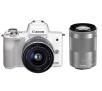 Canon EOS M50 + 15-45mm + 55-200mm (biały)