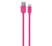 Xqisit Cotton Cable USB C 3.0-USB A (różowy)
