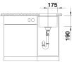 Zlewozmywak Blanco SUBLINE 320-U 523413 (muszkat)