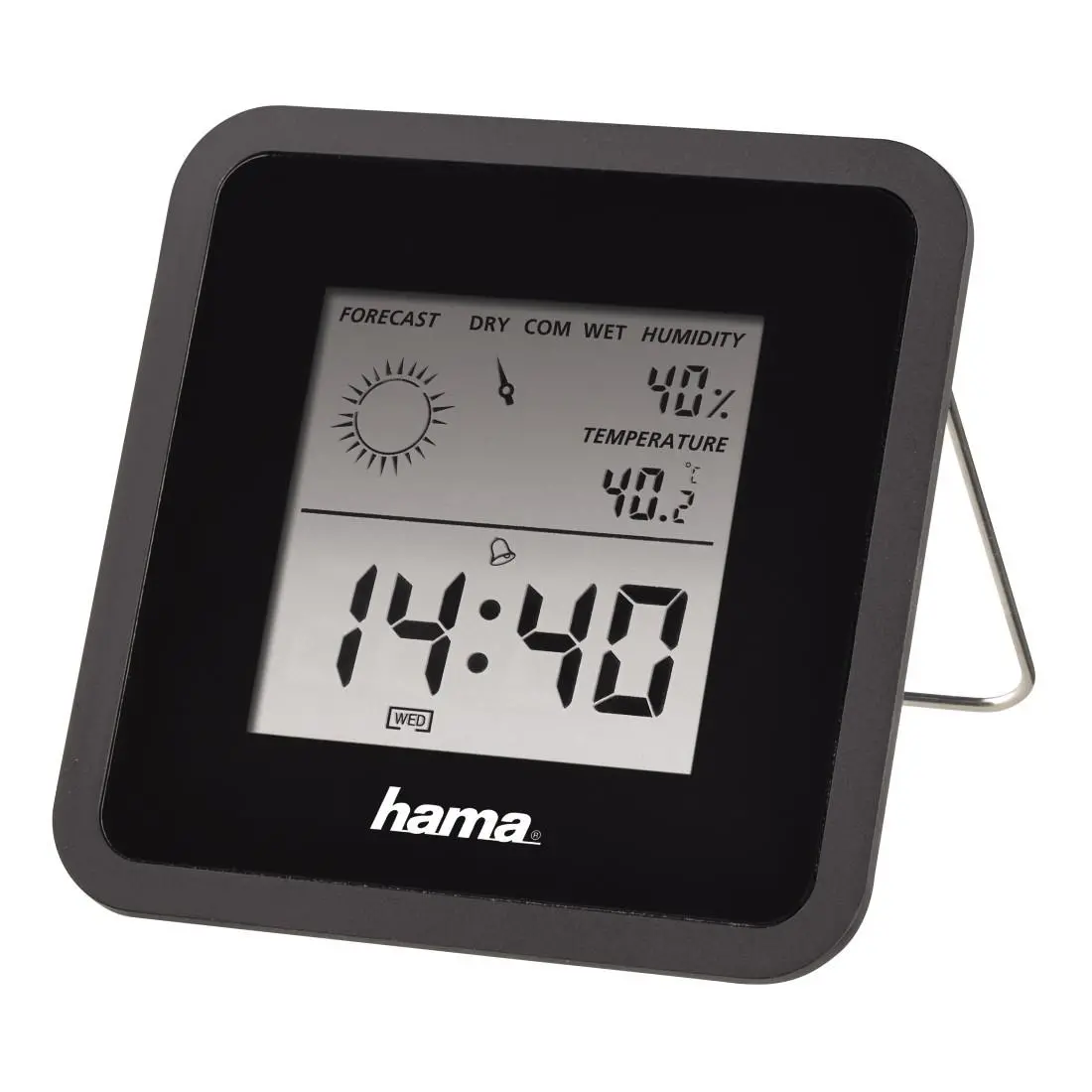 Zegar z termometrem Hama TH50 Czarny