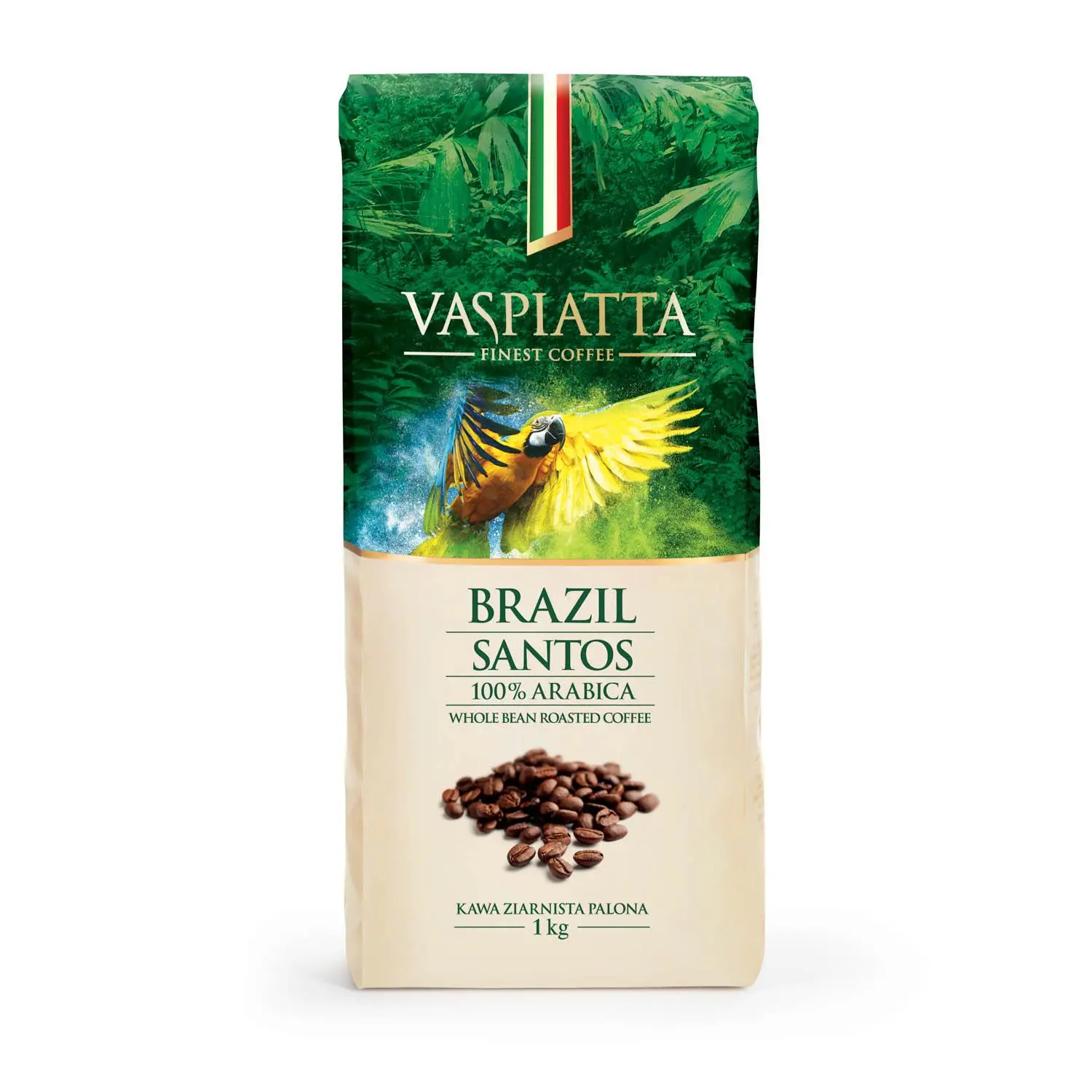 Kawa ziarnista Vaspiatta Brazil Santos 1kg