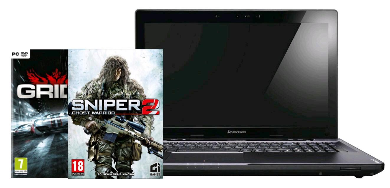 Lenovo Y580 15,6" Intel® Core™ i5-3210 4GB RAM  1TB Dysk + GRID 2 + Sniper 2