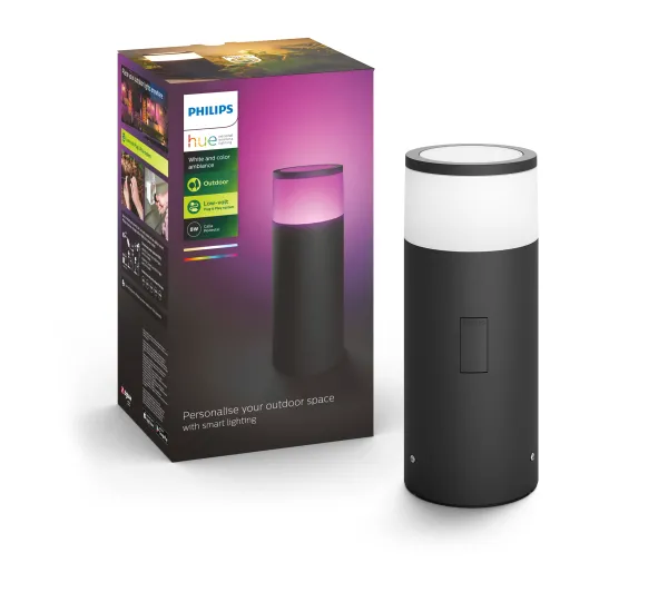 Inteligentne oświetlenie - Philips Calla Hue Pedestal Black 17420/30/P7