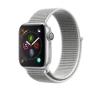 Smartwatch Apple Watch 4 40mm Koperta z aluminium w kolorze srebrnym z opaską sportową w kolorze porcelanowym
