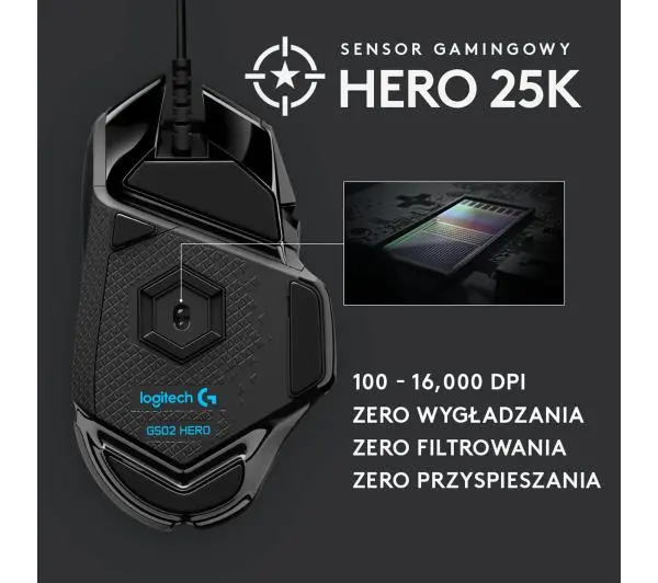 Logitech G502 Hero High Performance Czarny